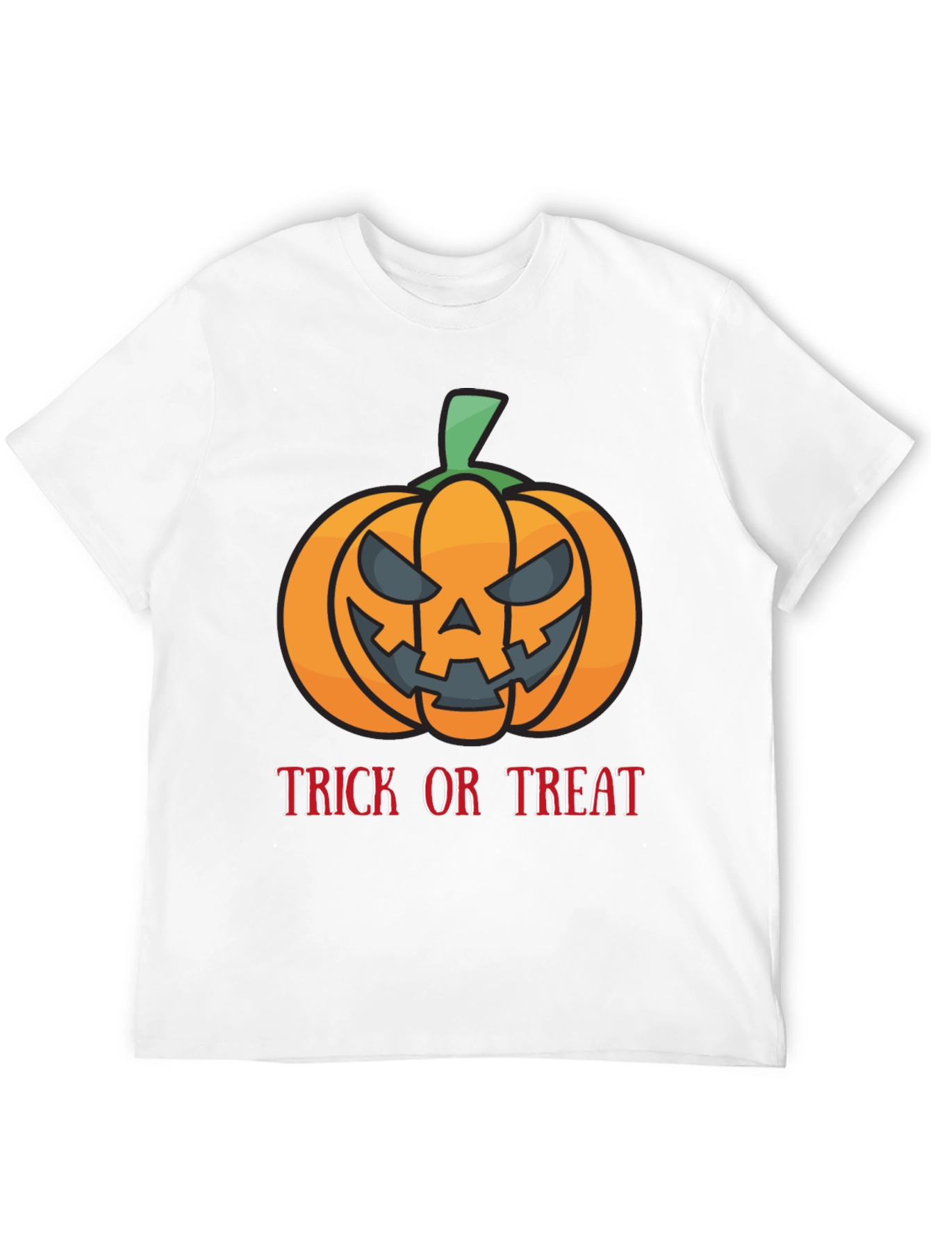 Halloween Pumpkin Trick or Treat Black T-Shirt