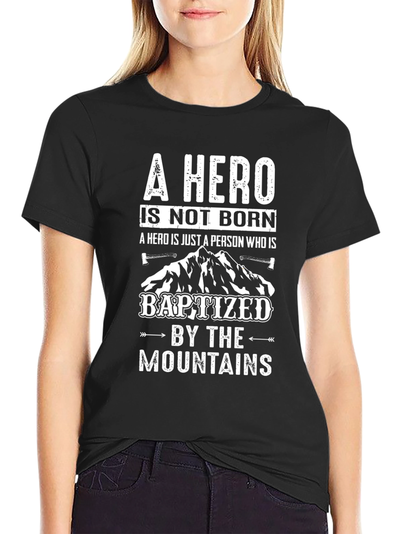 A Hero Baptized By Mountains Graphic T-Shirt