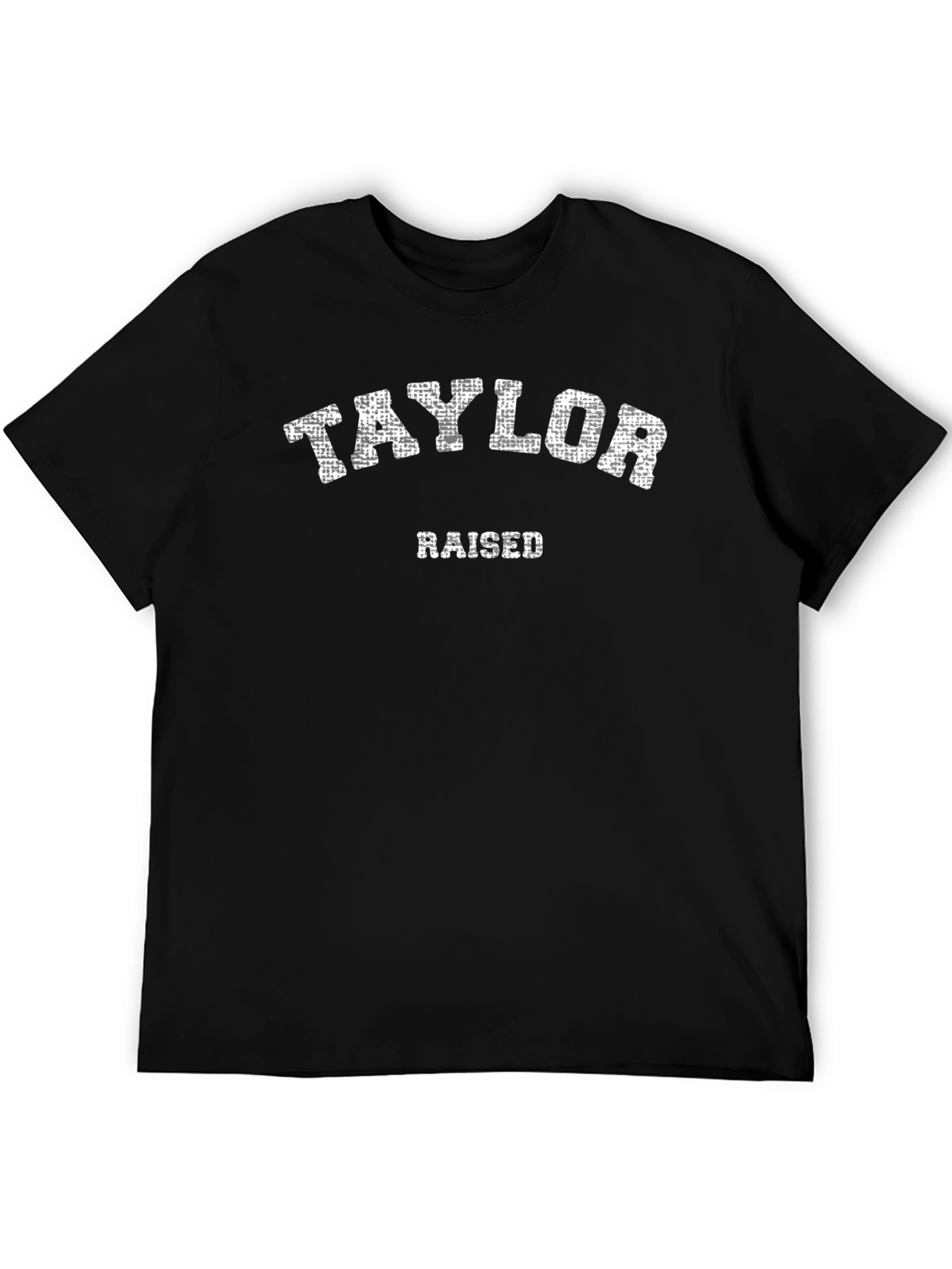 Taylor Raised Black T-Shirt - Distressed Graphic Tee