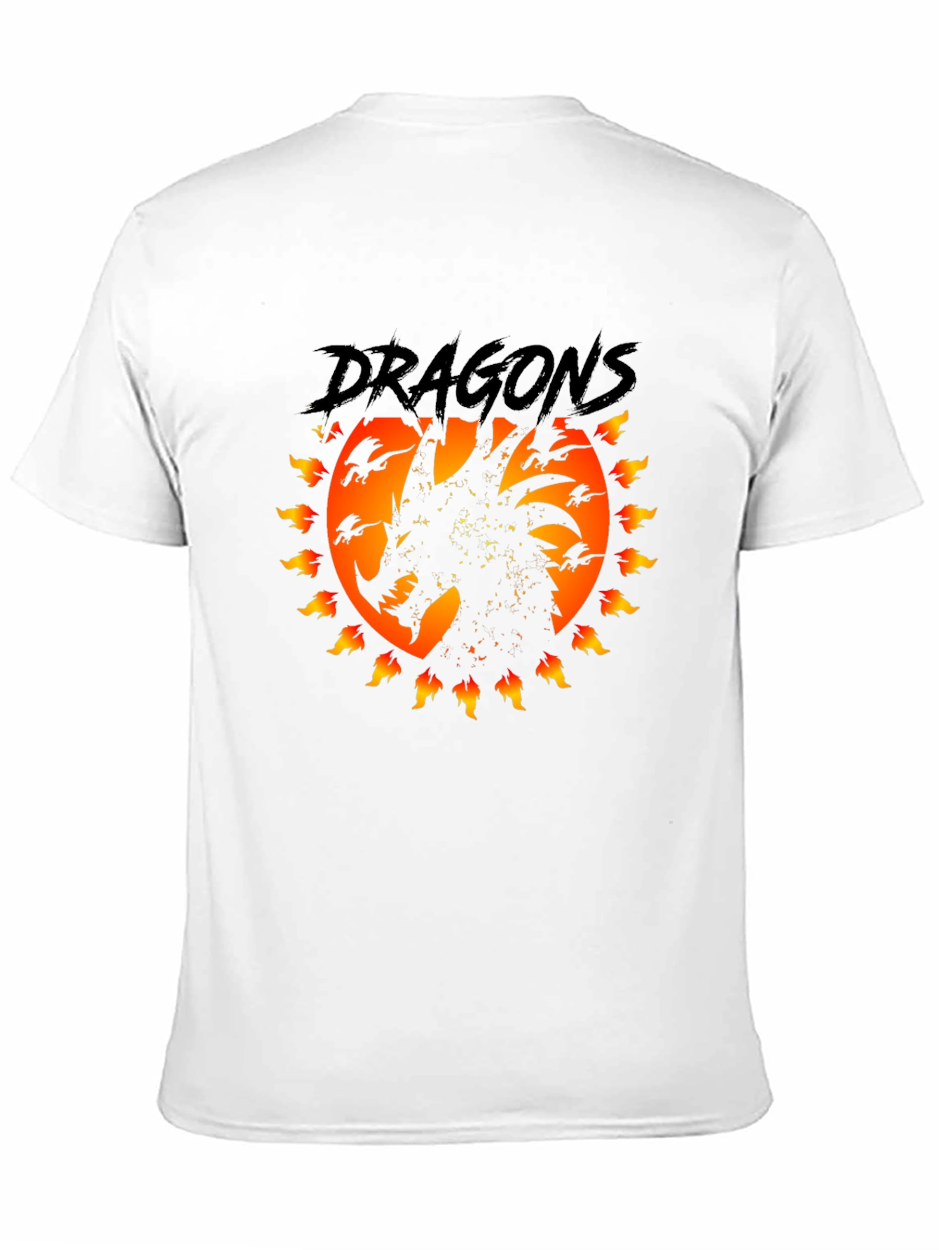 Dragon Fire T-Shirt - Black Graphic Tee