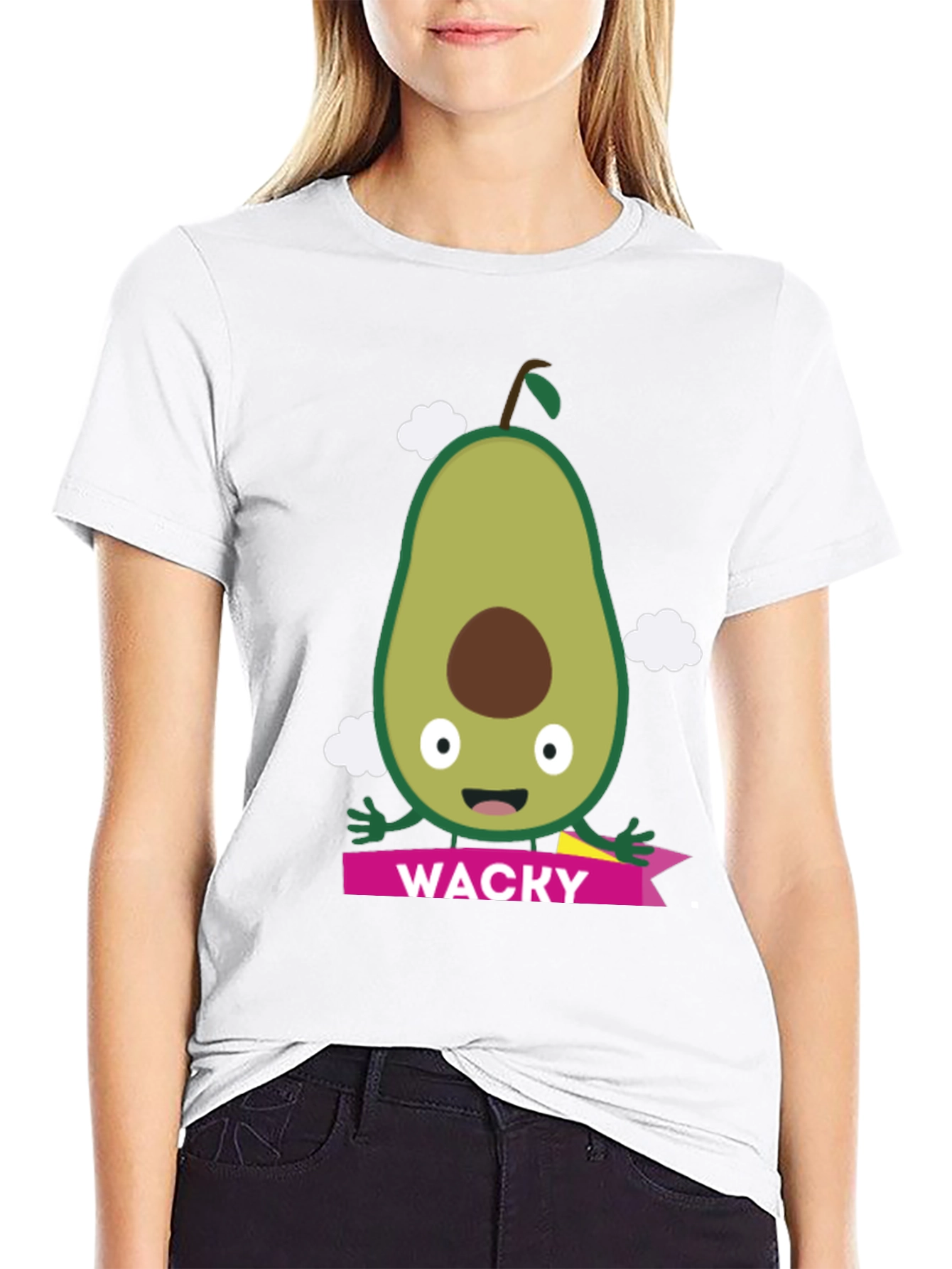 Wacky Avocado Graphic Tee - Unisex Cotton T-Shirt