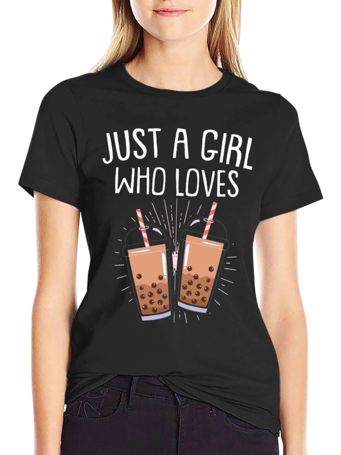 Just A Girl Who Loves Boba T-Shirt