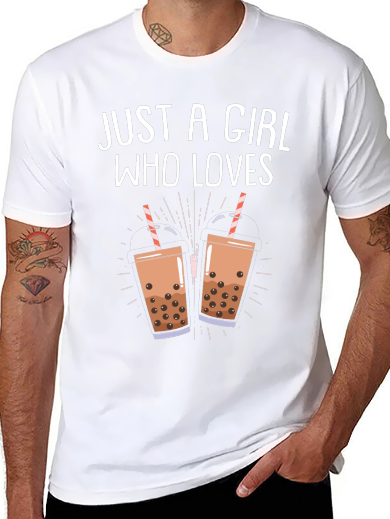 Just A Girl Who Loves Boba T-Shirt