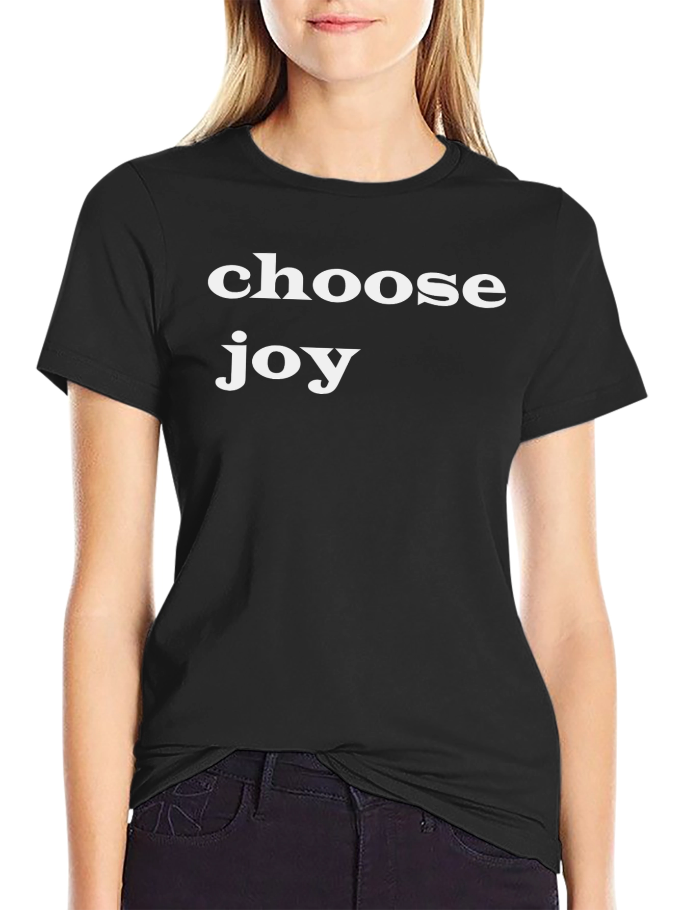 Choose Joy Black T-Shirt - Inspirational Graphic Tee