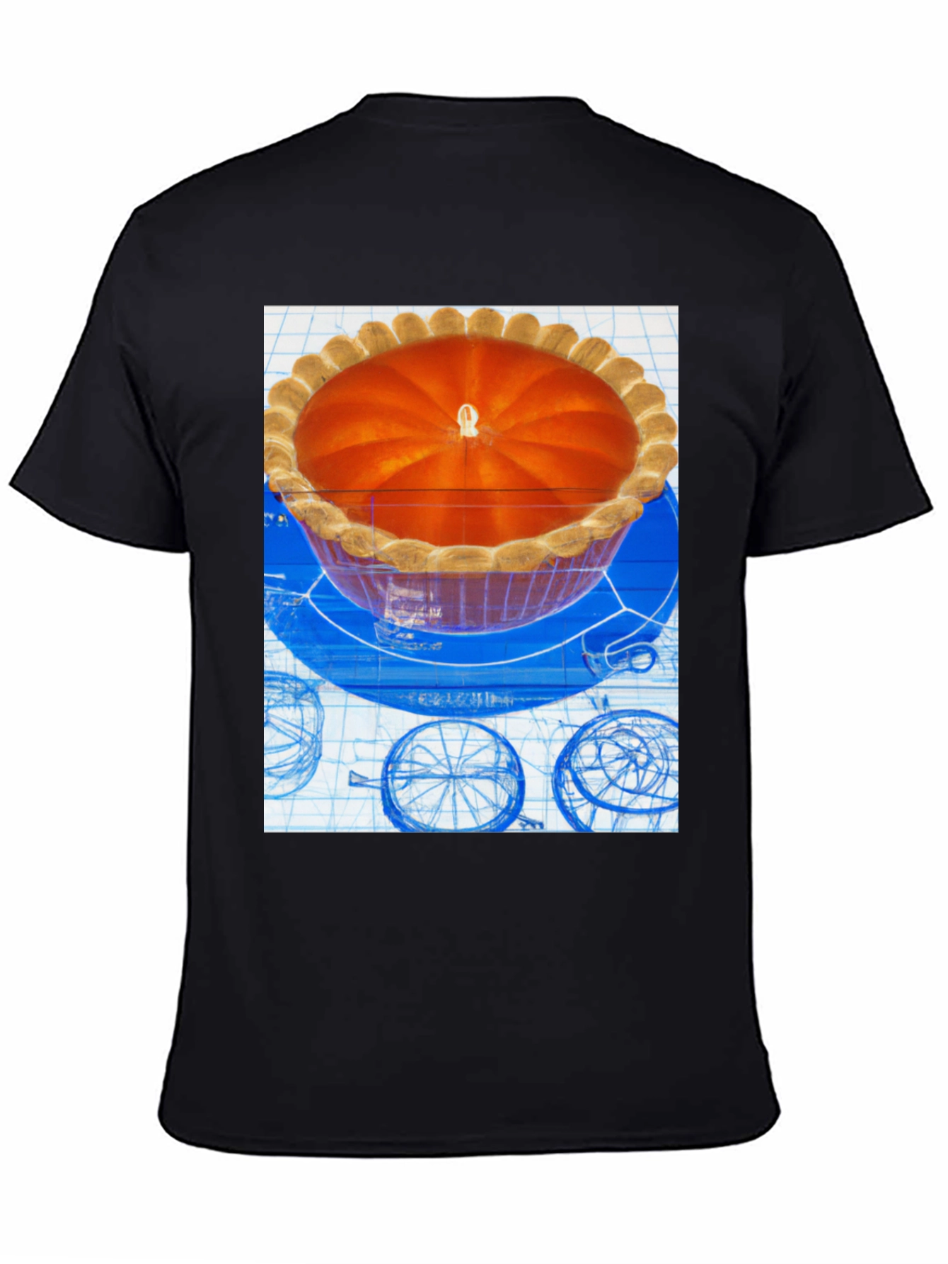 Pie Blueprint Graphic T-Shirt