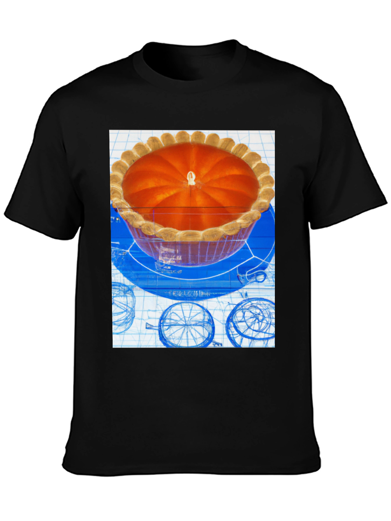 Pie Blueprint Graphic T-Shirt