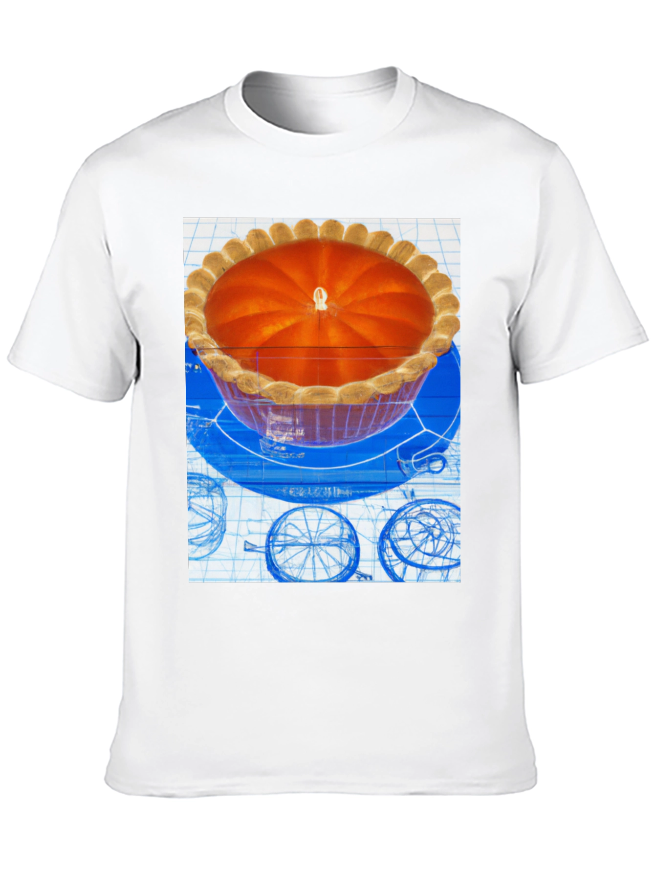Pie Blueprint Graphic T-Shirt