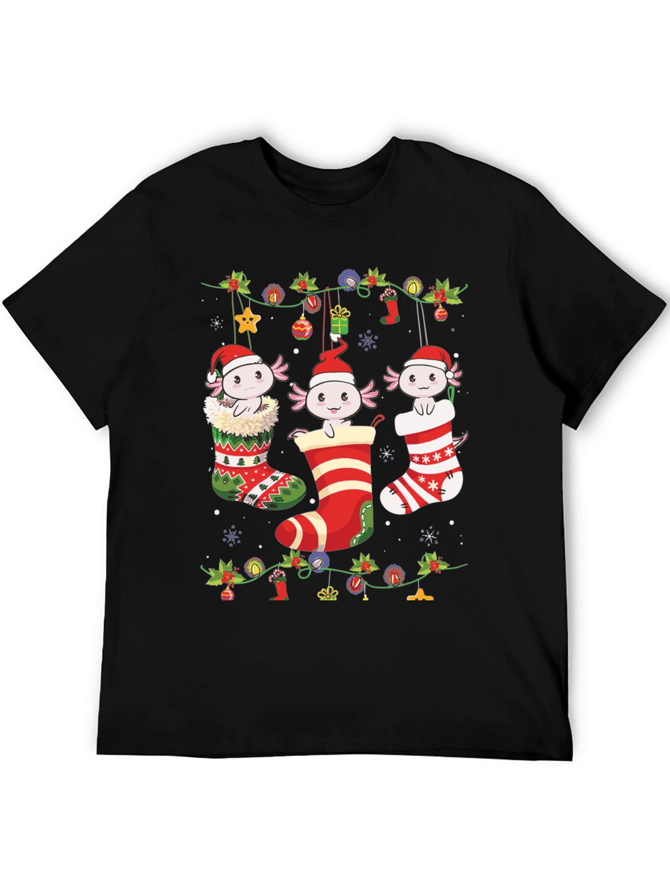 Axolotl Christmas Stocking Tee