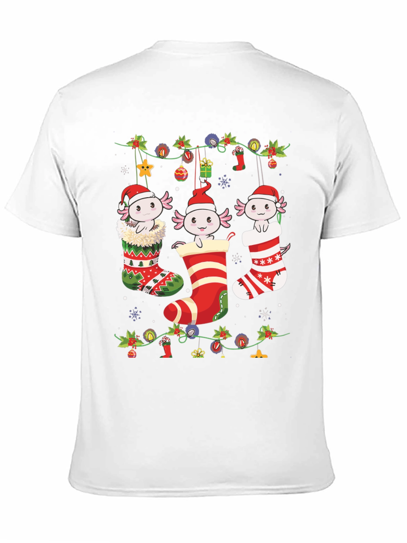Axolotl Christmas Stocking Tee