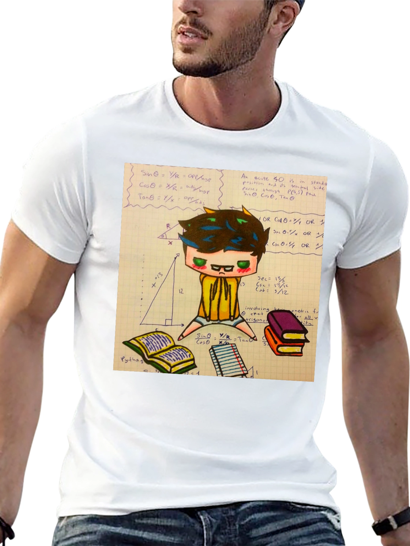 Math Geek Graphic Tee - Black