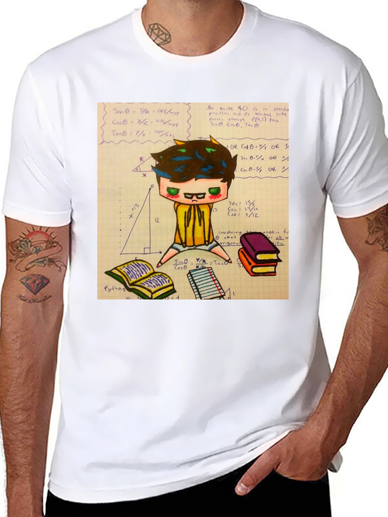 Math Geek Graphic Tee - Black