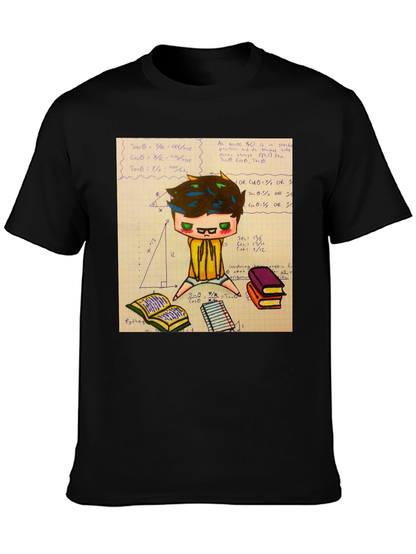 Math Geek Graphic Tee - Black