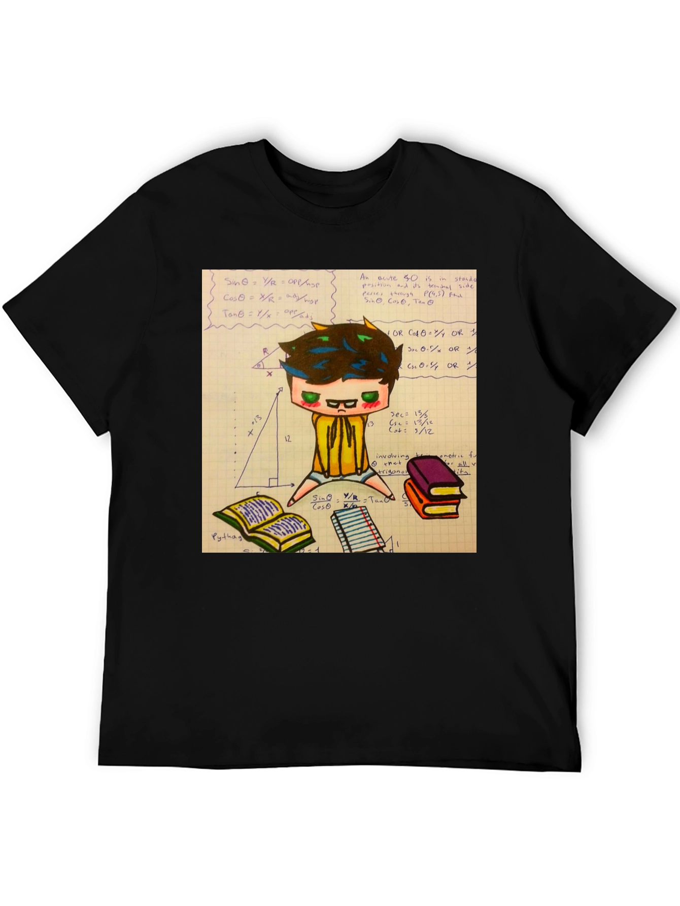 Math Geek Graphic Tee - Black