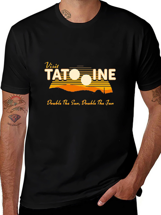 Visit Tatooine Star Wars Black T-Shirt