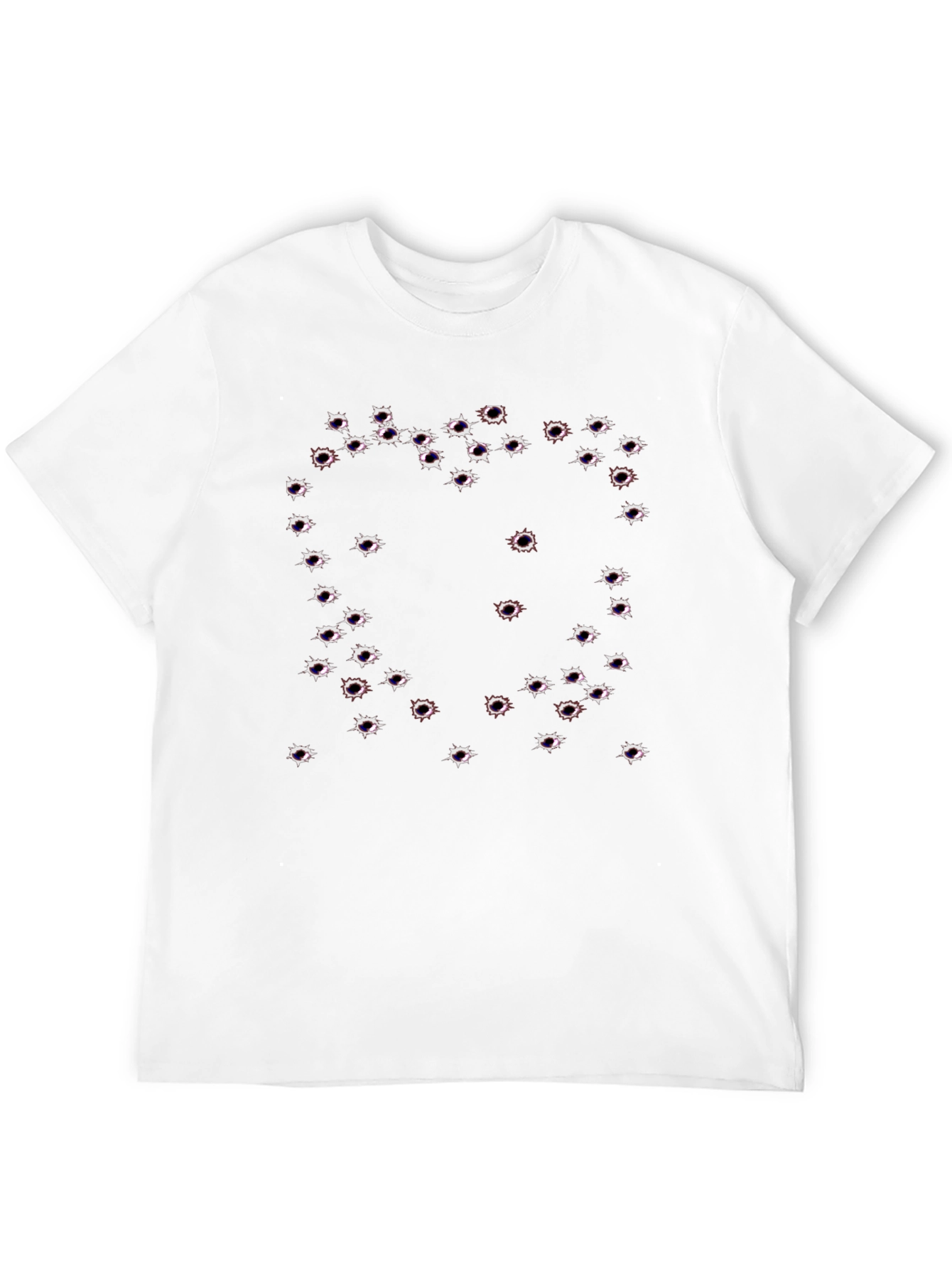 Bullet Hole Graphic Tee - Edgy Fashion