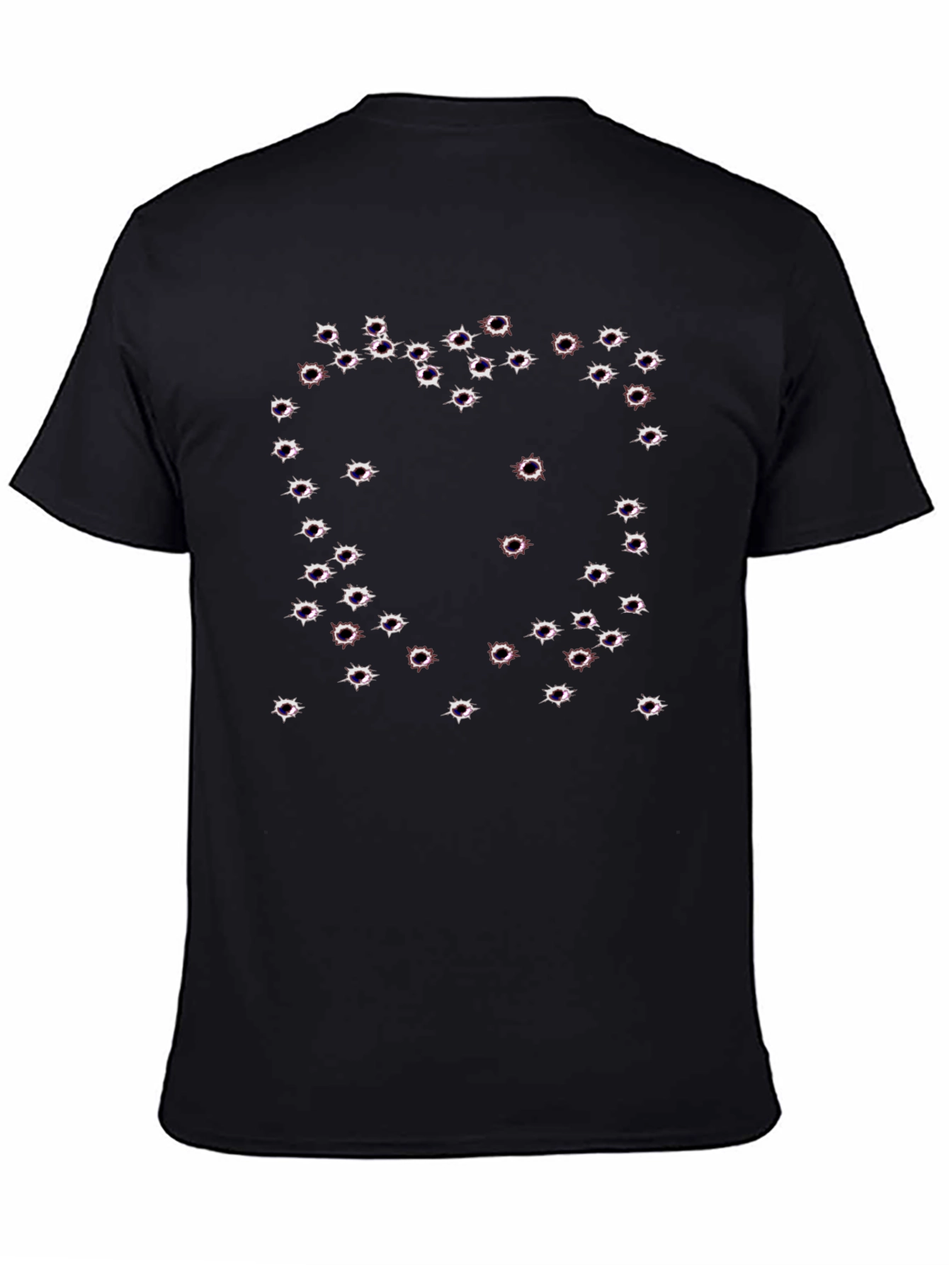 Bullet Hole Graphic Tee - Edgy Fashion