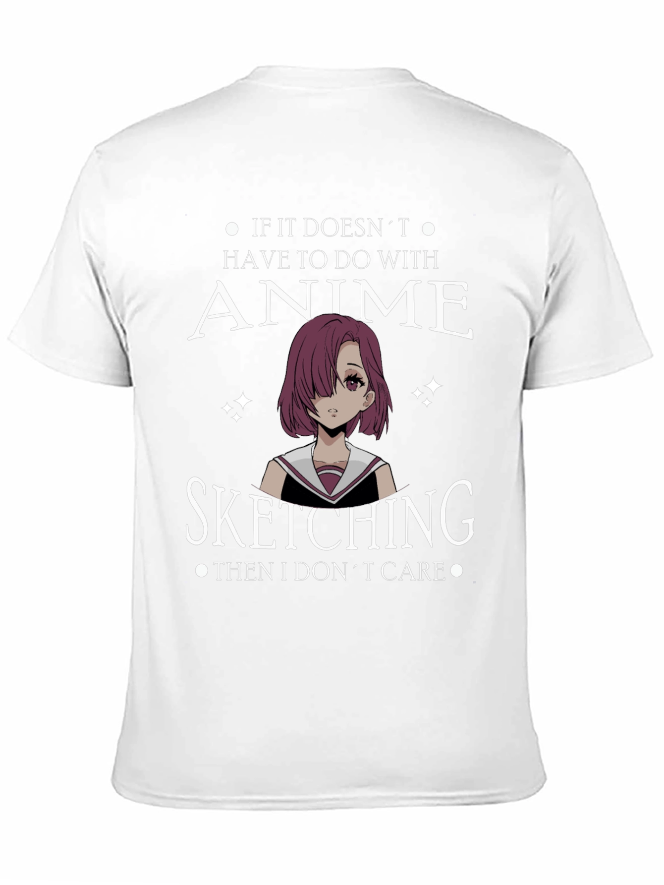 Anime Sketching T-Shirt - Otaku Style