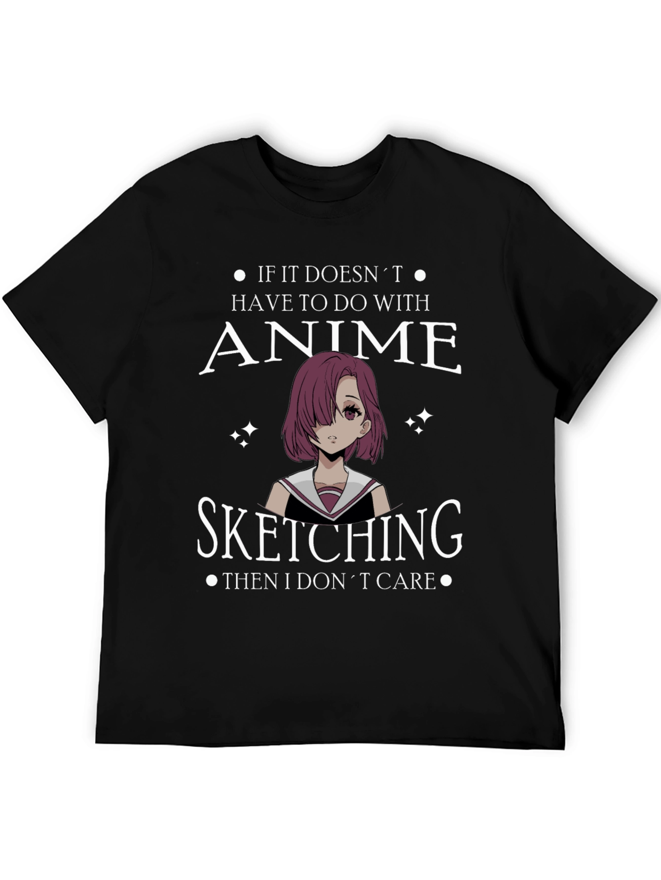 Anime Sketching T-Shirt - Otaku Style
