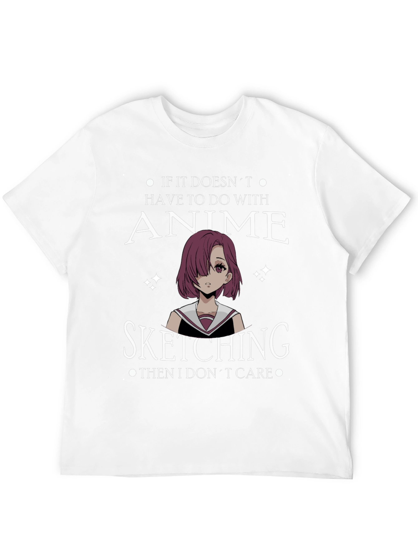Anime Sketching T-Shirt - Otaku Style