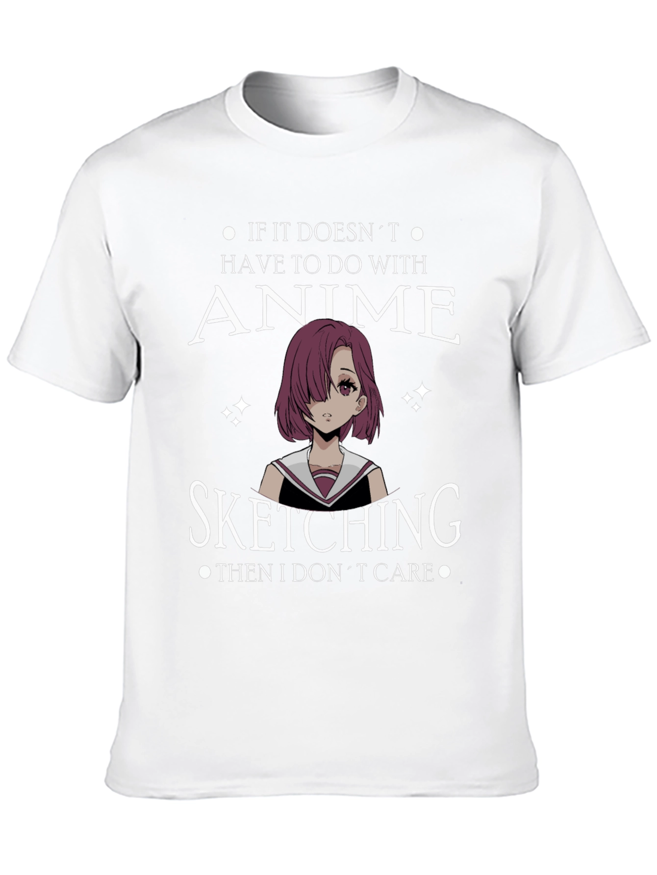 Anime Sketching T-Shirt - Otaku Style