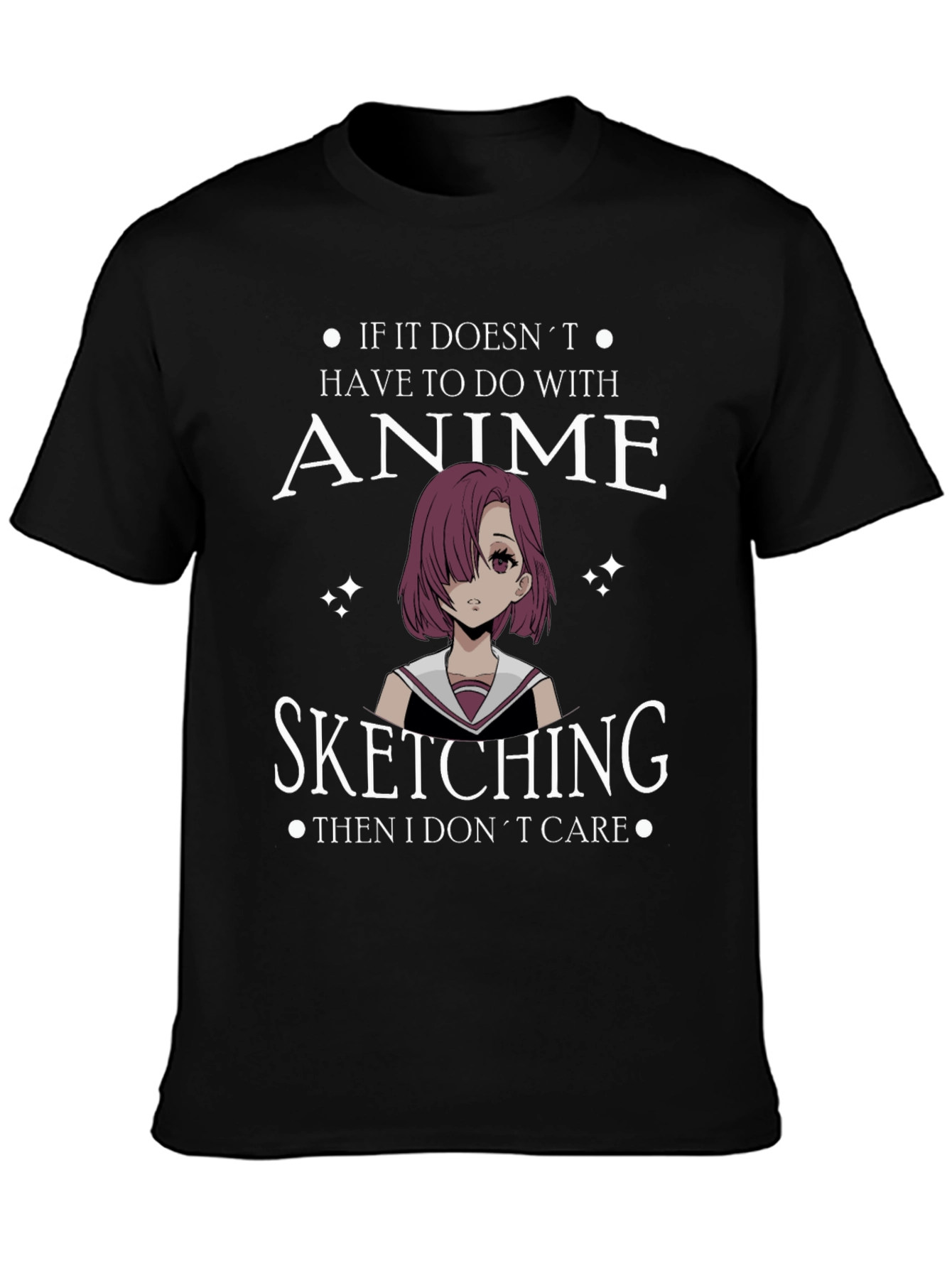 Anime Sketching T-Shirt - Otaku Style