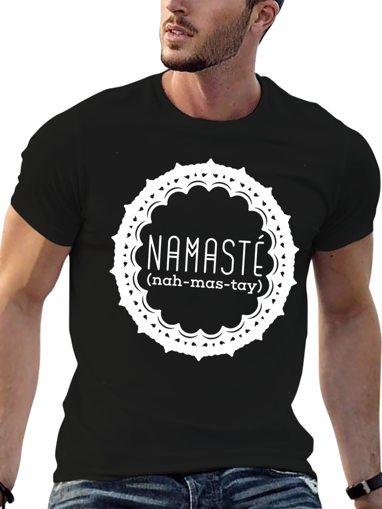 Namaste Graphic Tee - Stylish & Meaningful