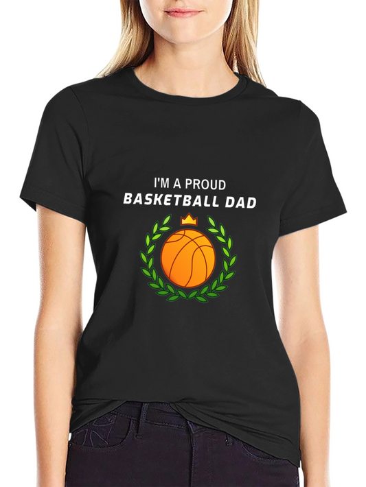 Proud Basketball Dad Graphic T-Shirt