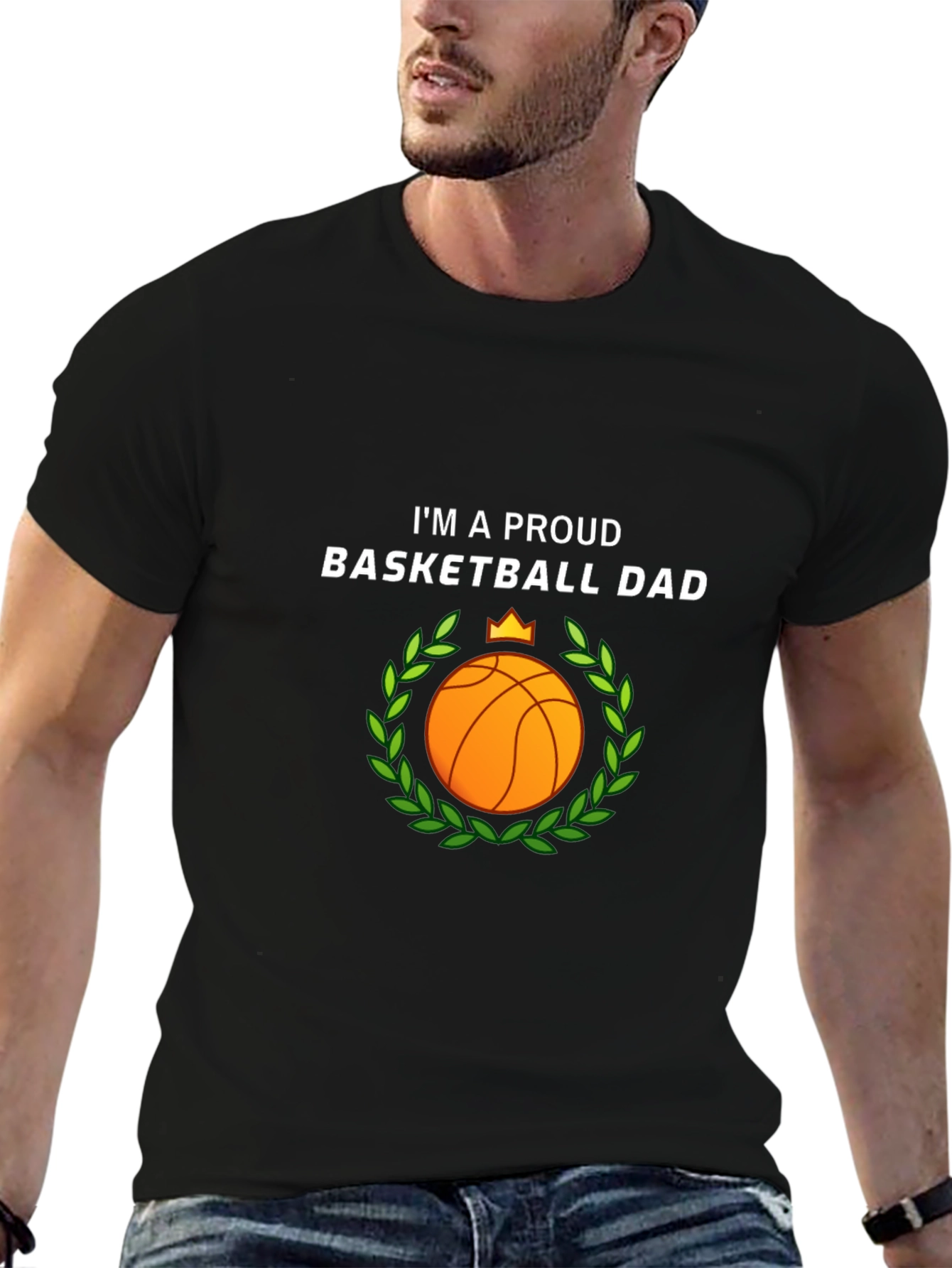 Proud Basketball Dad Graphic T-Shirt
