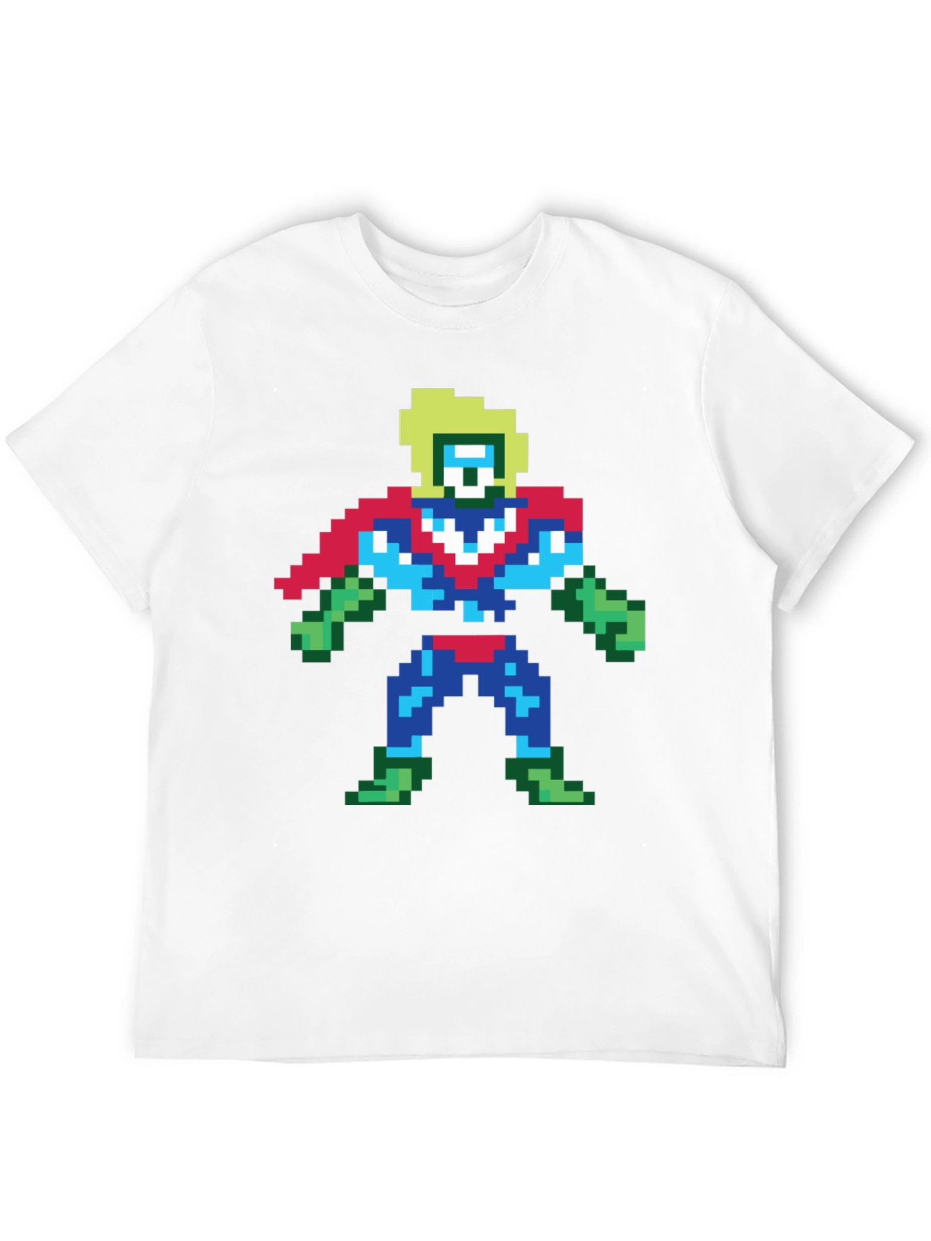 Pixel Superhero Black T-Shirt