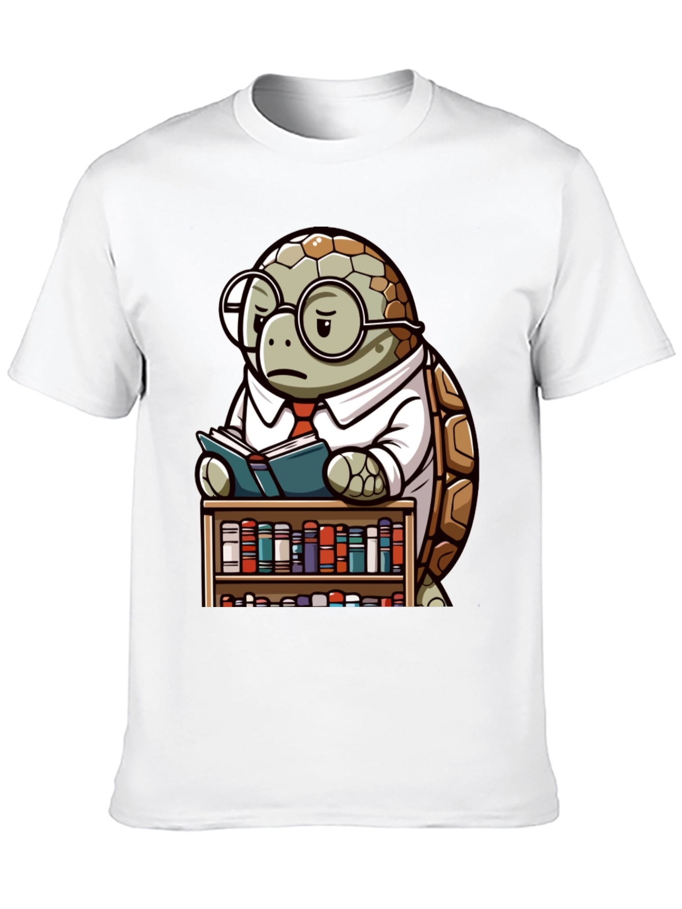 Smart Turtle Graphic T-Shirt - Book Lover Tee
