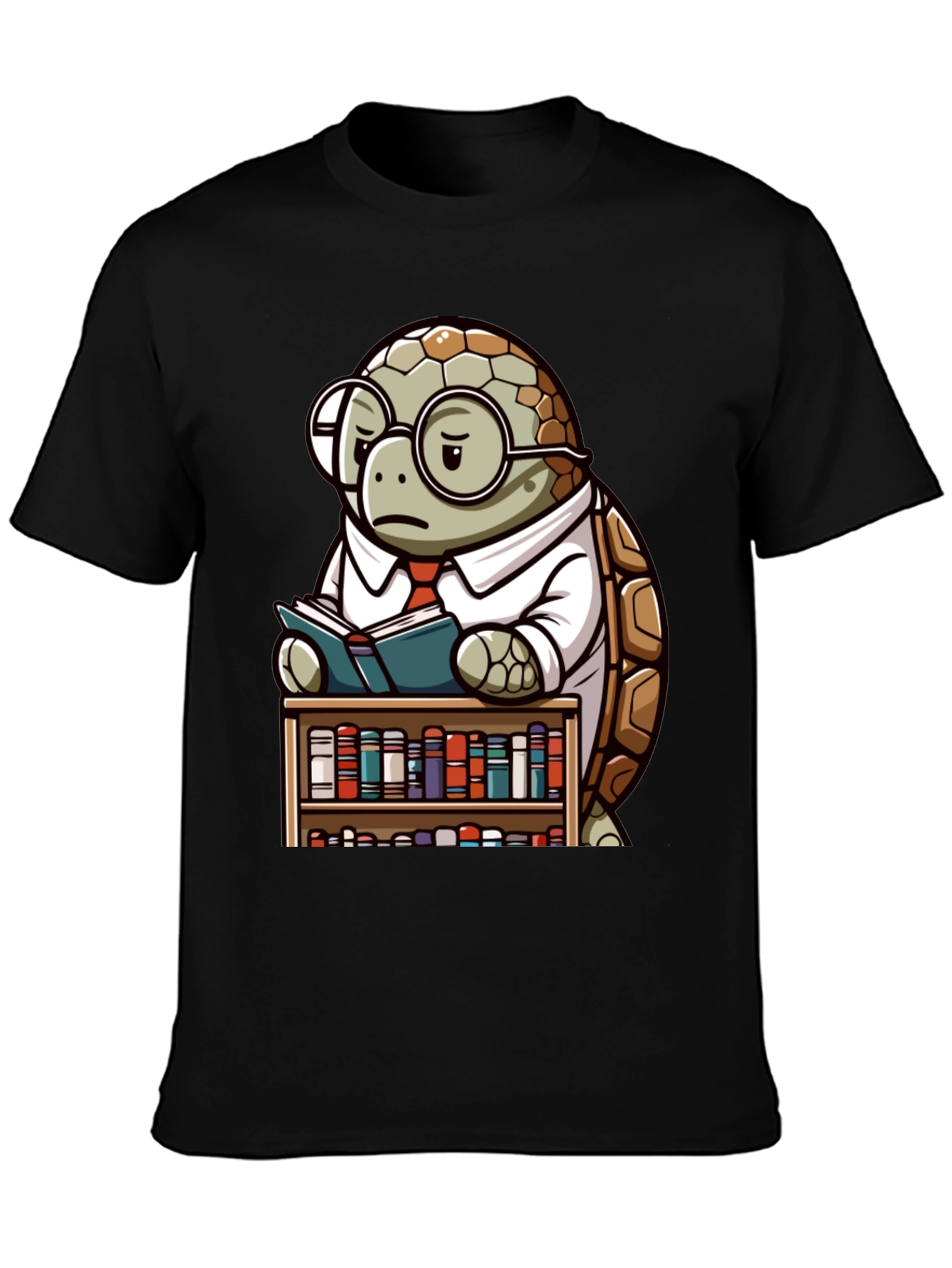 Smart Turtle Graphic T-Shirt - Book Lover Tee