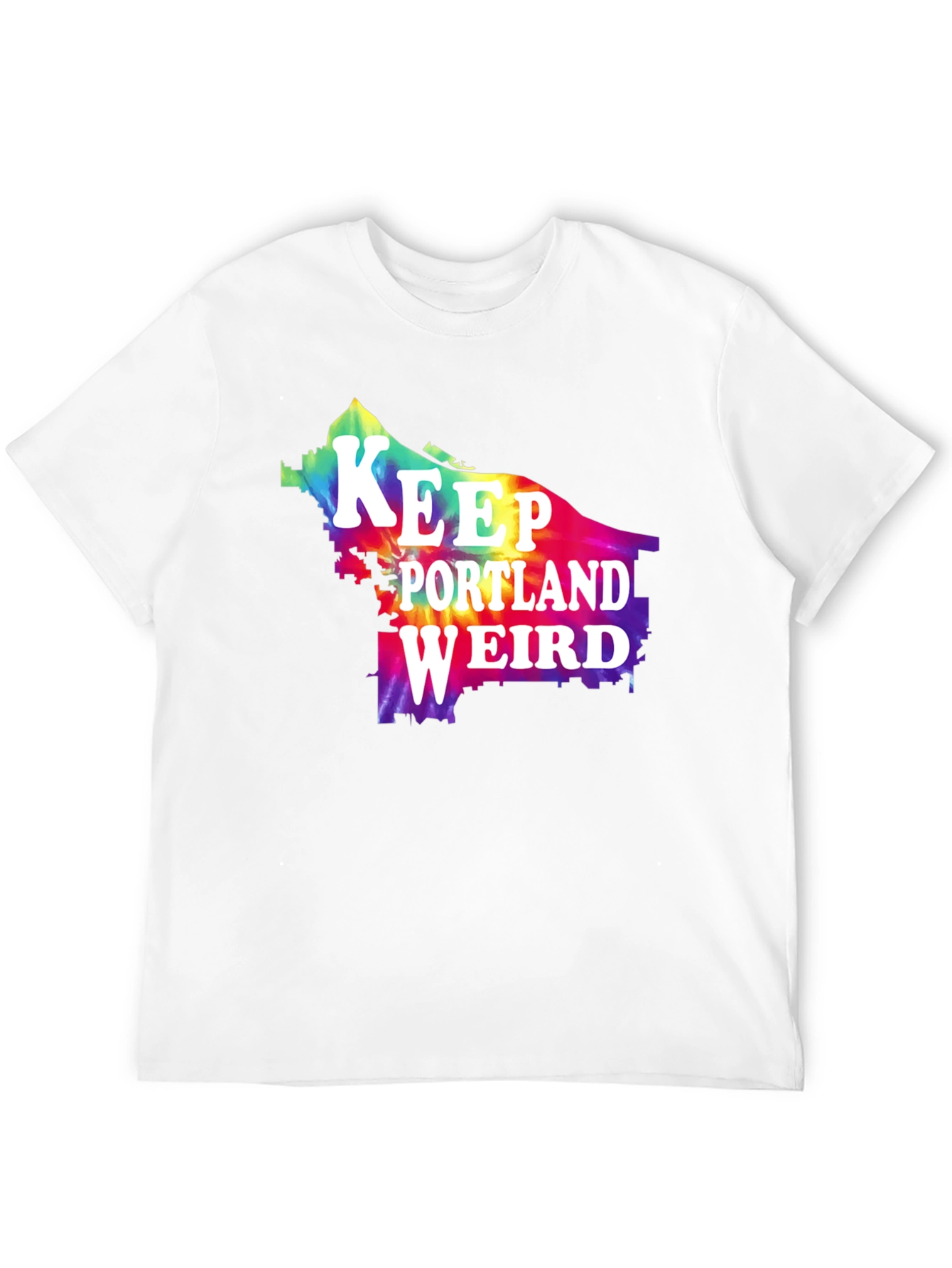 Keep Portland Weird Tie Dye Graphic Tee