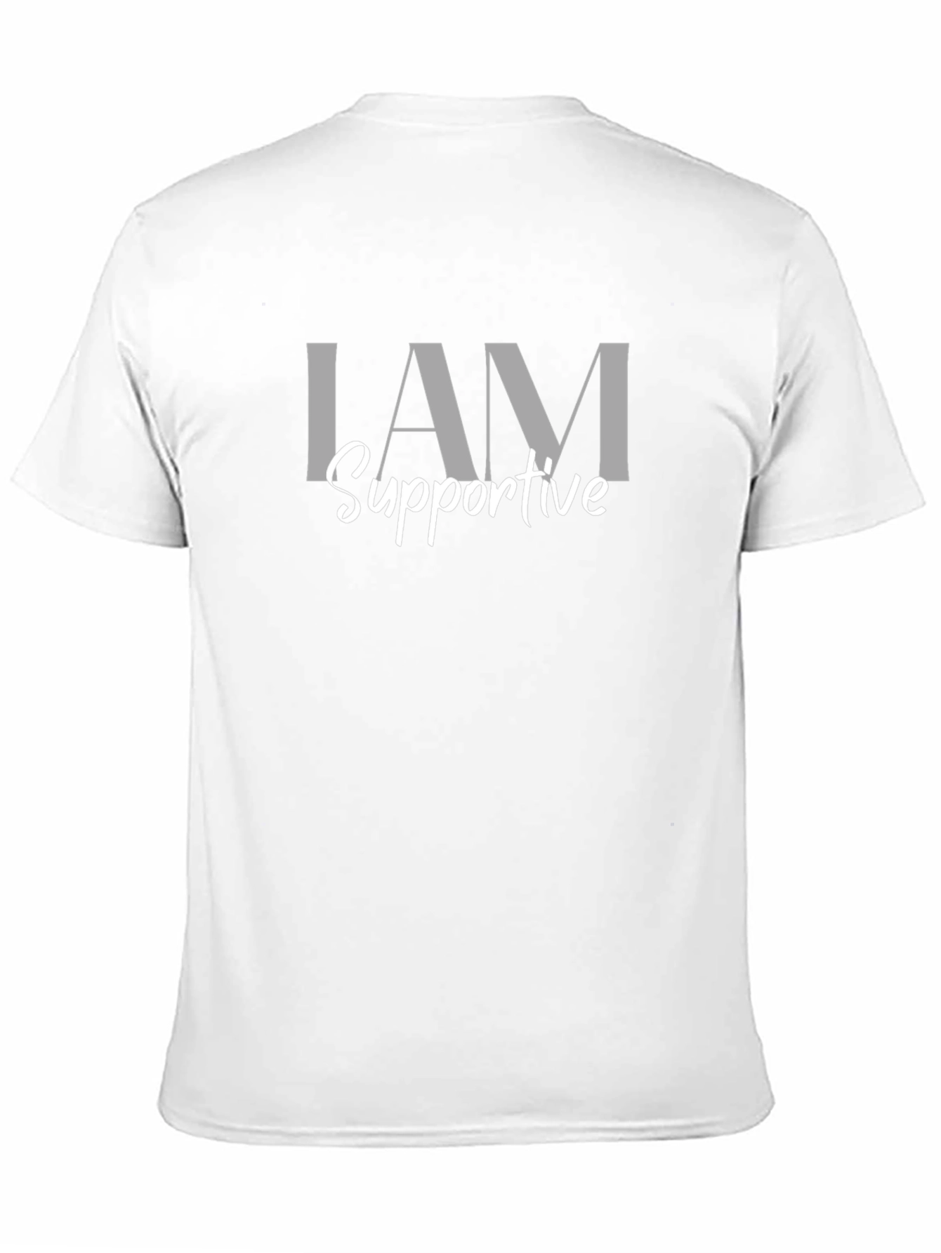 I AM Supportive - Black Graphic Tee