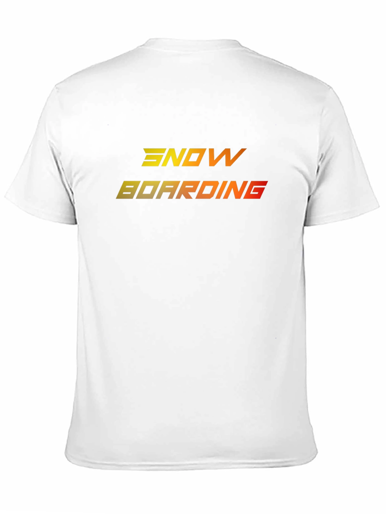 Snowboarding Tee - Gradient Design Black T-Shirt