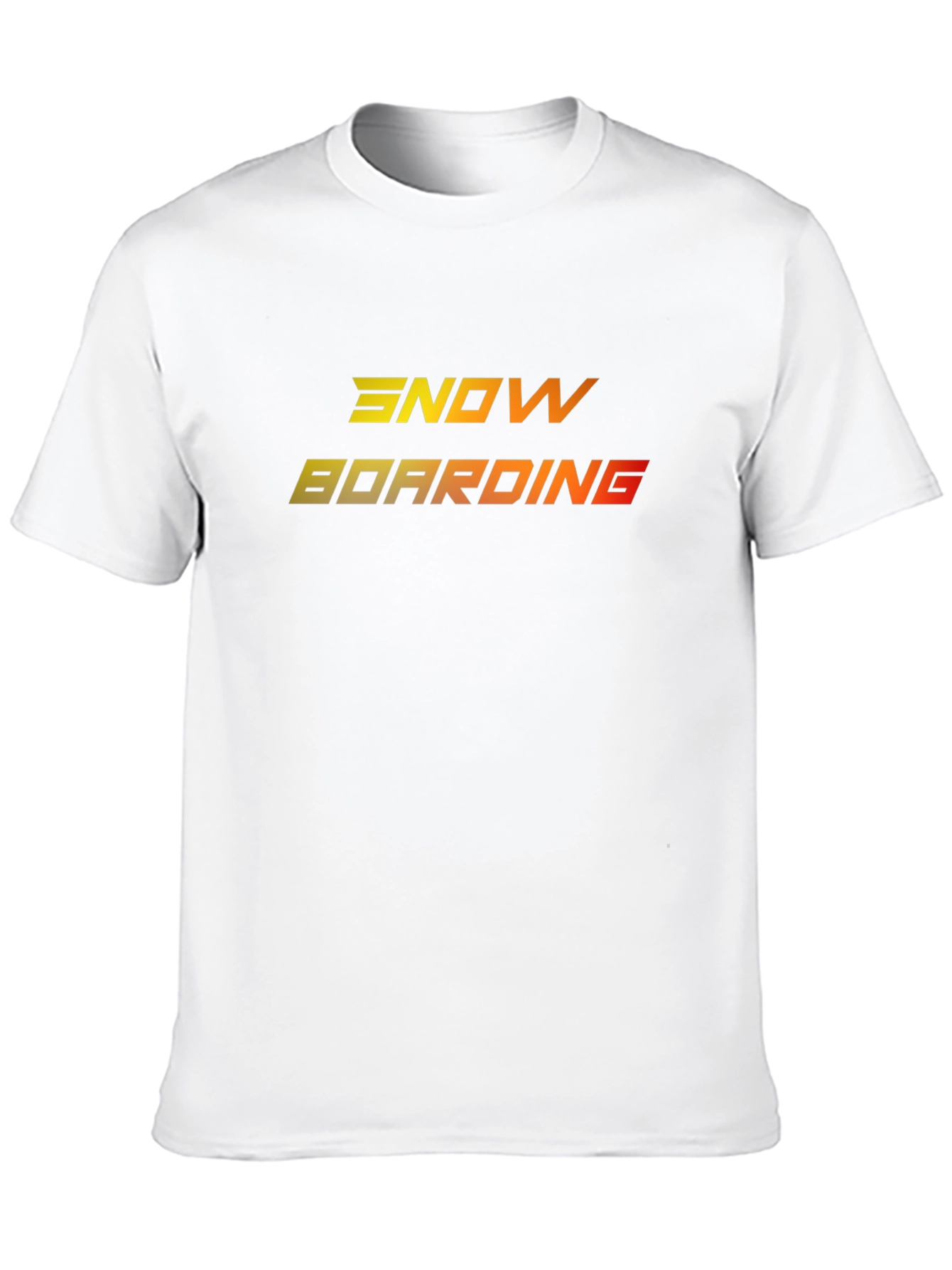 Snowboarding Tee - Gradient Design Black T-Shirt