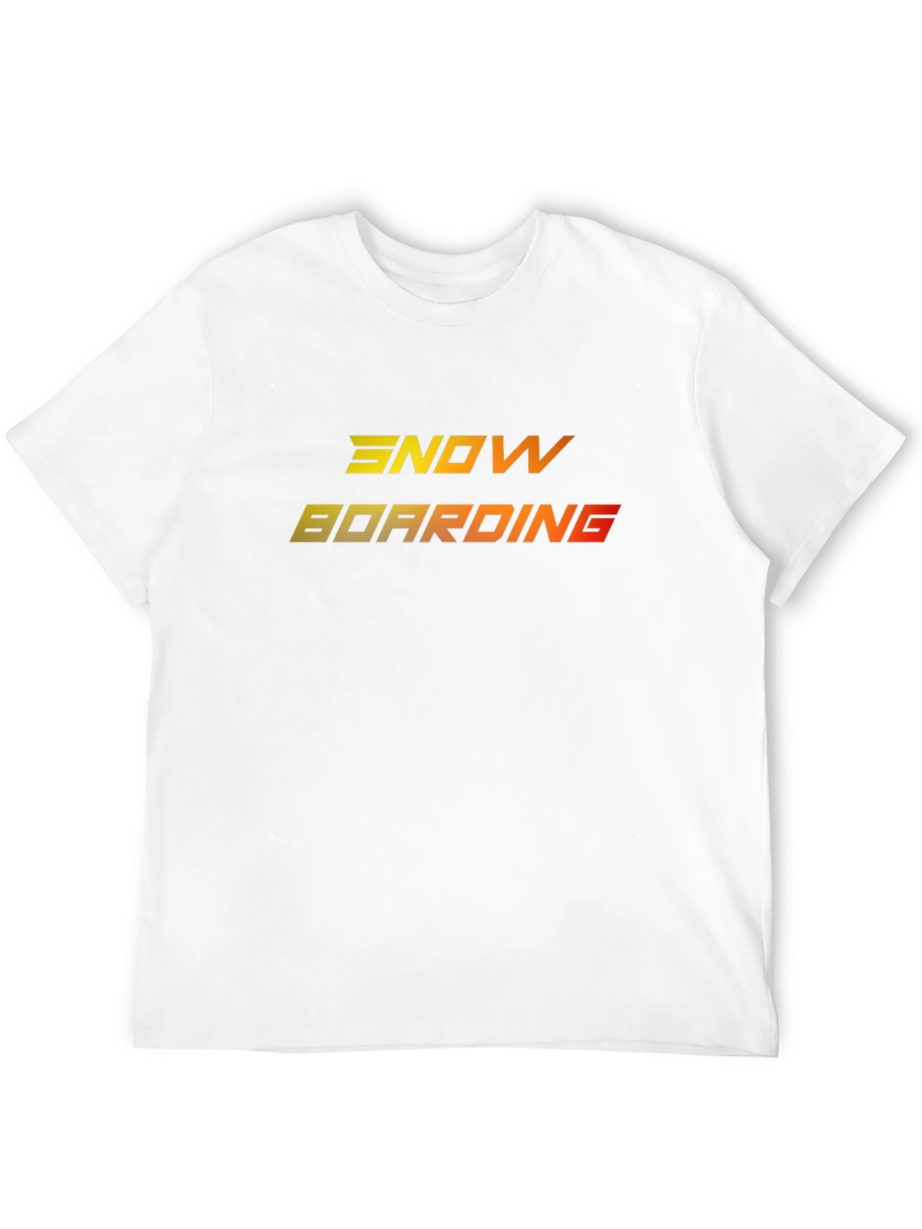 Snowboarding Tee - Gradient Design Black T-Shirt