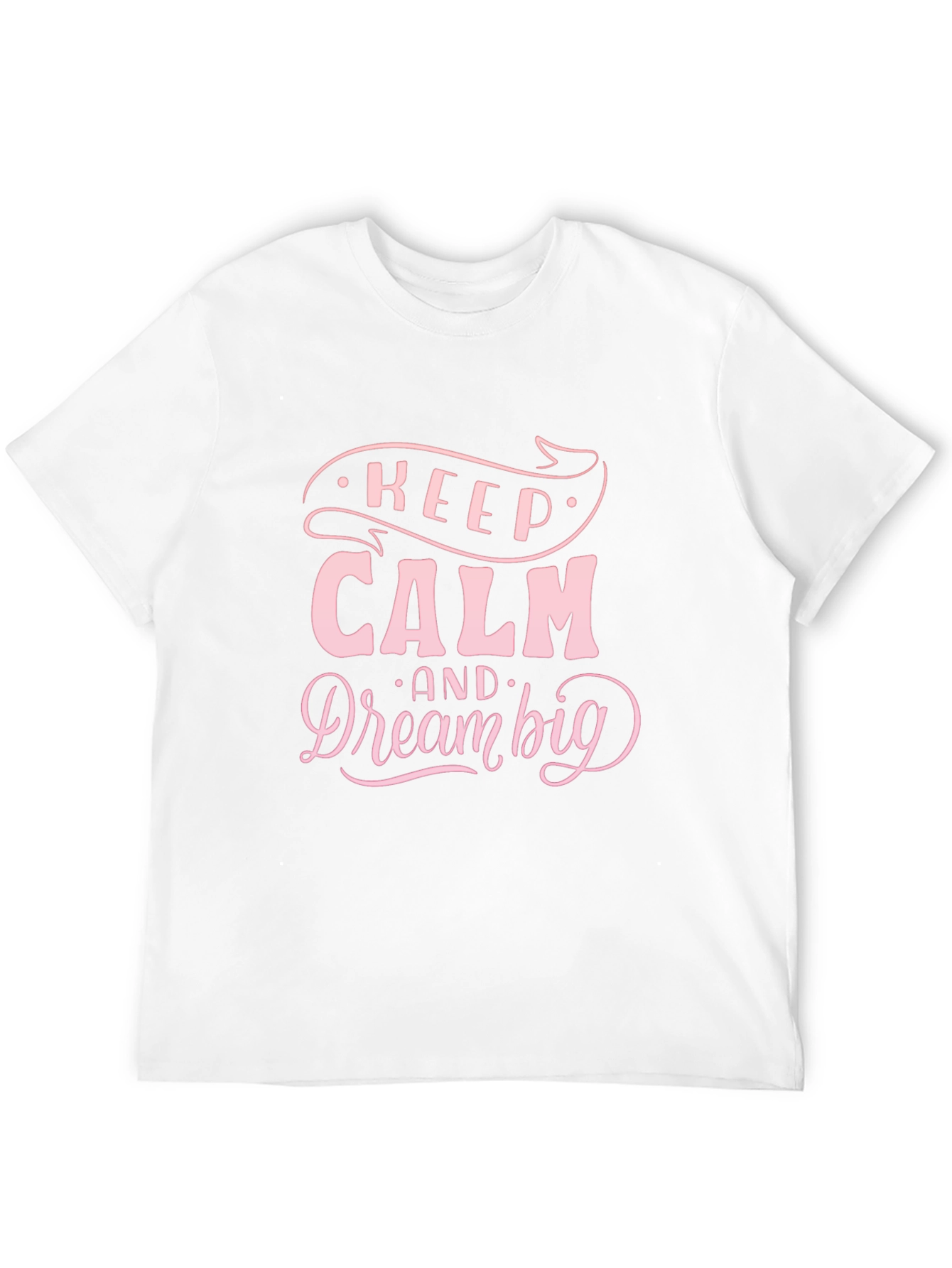 Keep Calm & Dream Big Black T-Shirt