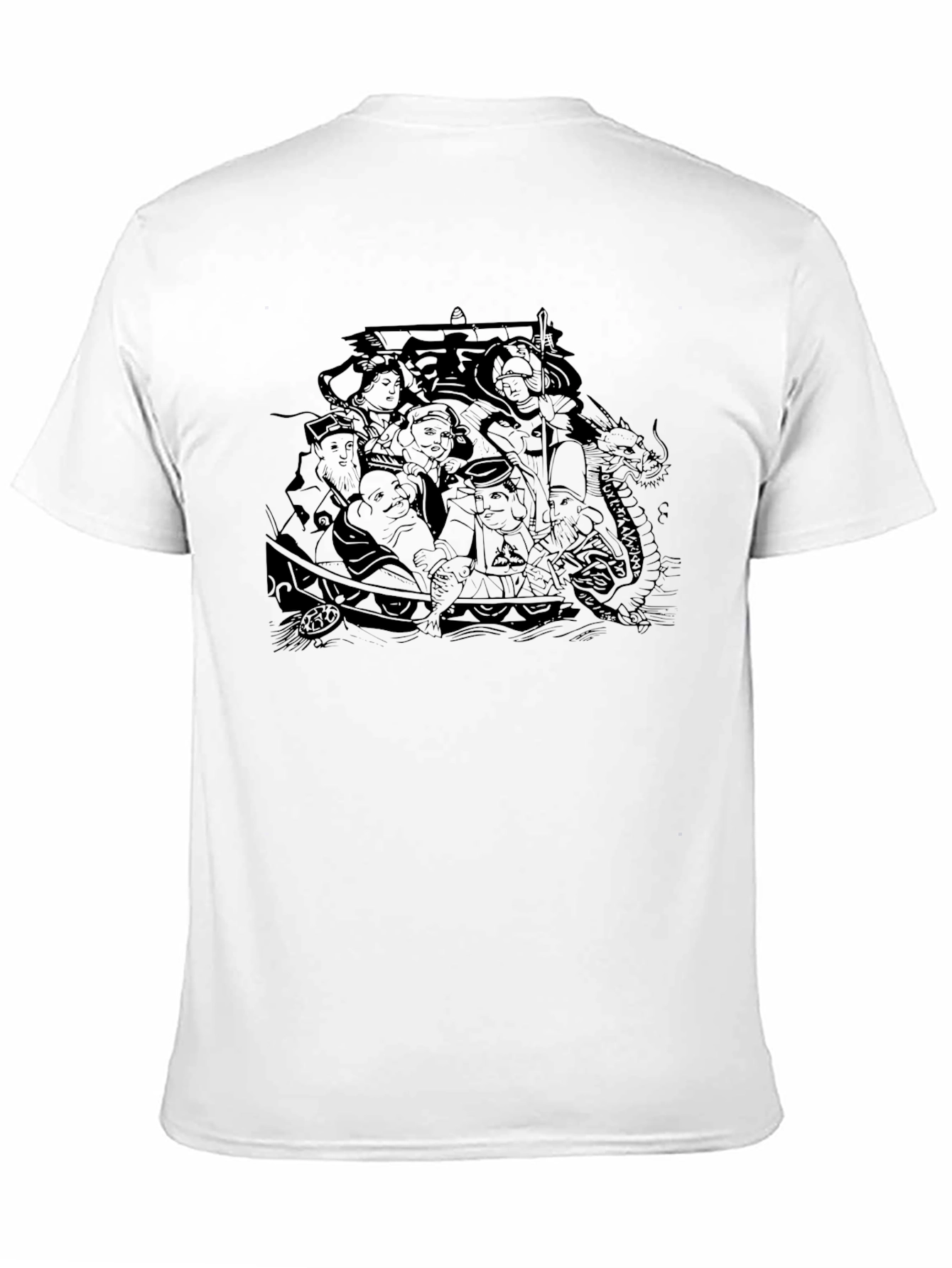 Black Graphic Tee - Cultural Gathering Design