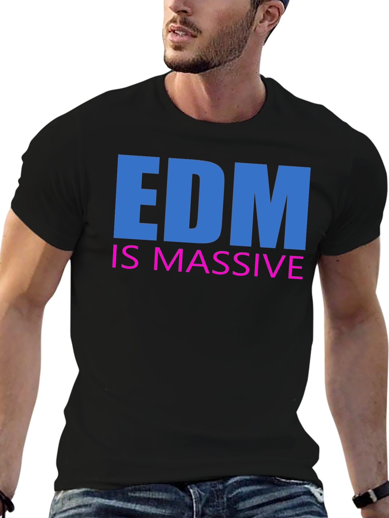 EDM is Massive Black T-Shirt