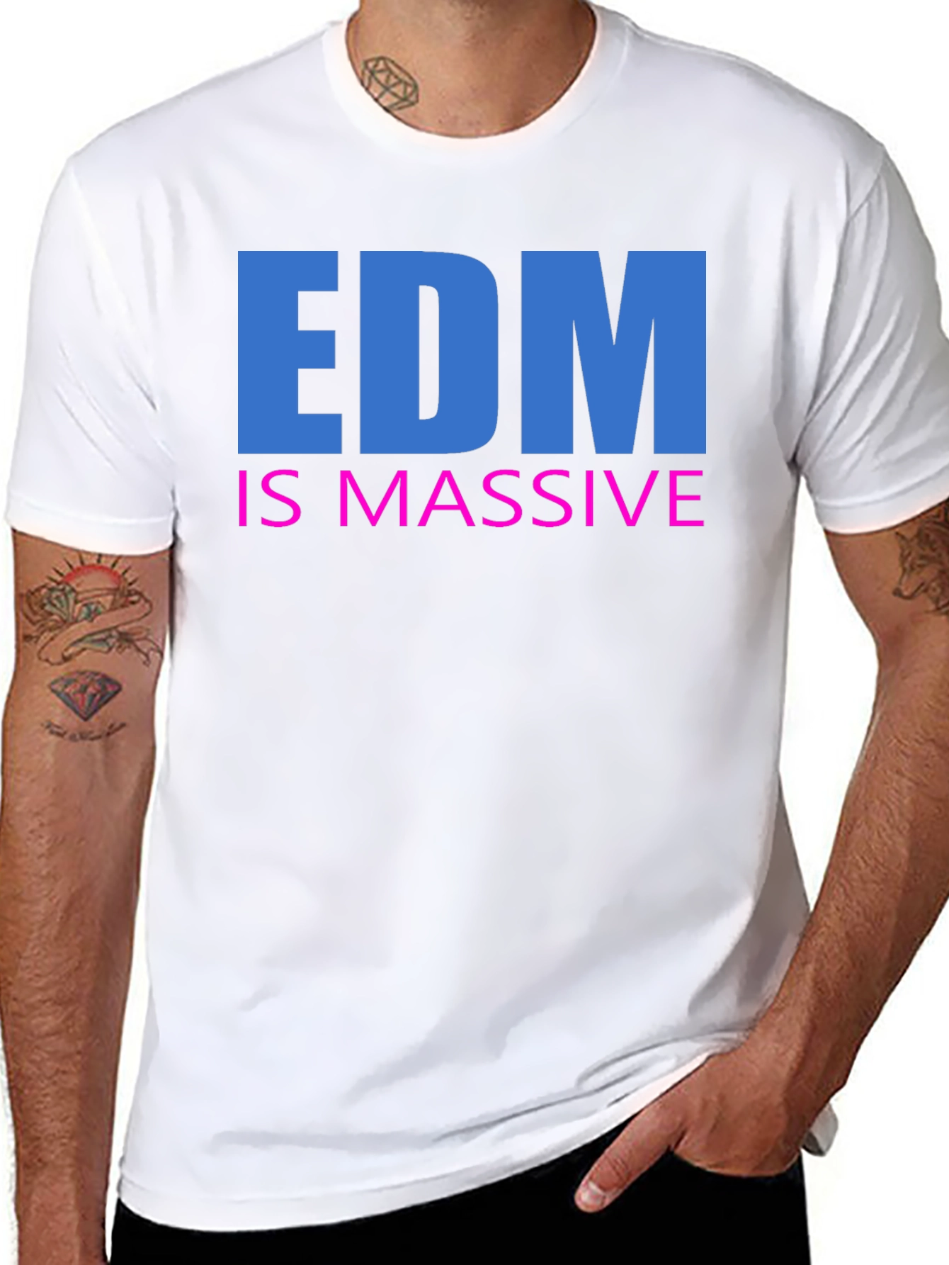 EDM is Massive Black T-Shirt