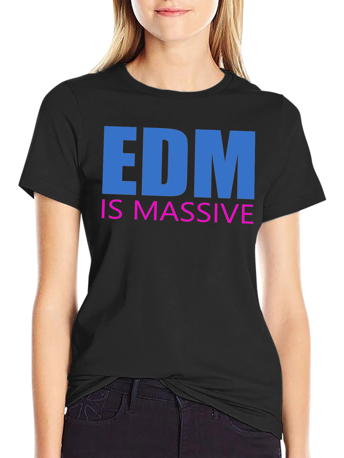 EDM is Massive Black T-Shirt