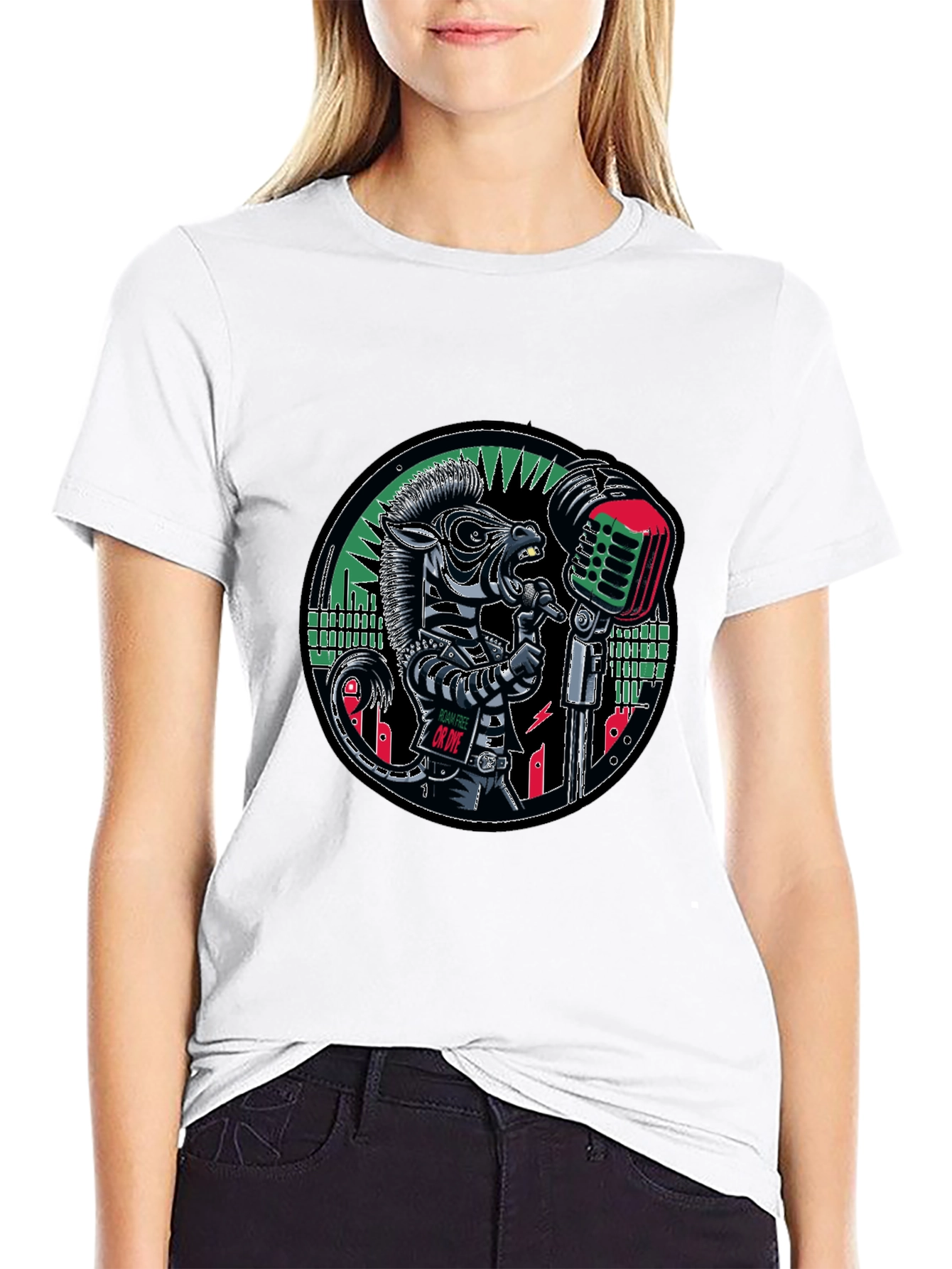Cool Zebra Singer T-Shirt