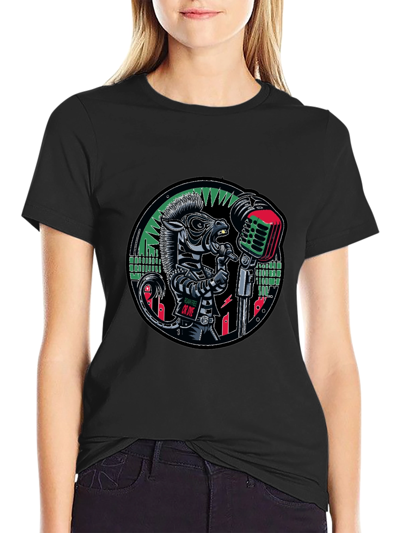 Cool Zebra Singer T-Shirt
