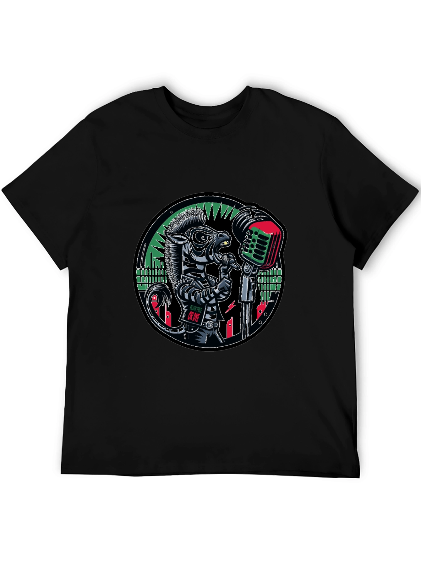 Cool Zebra Singer T-Shirt