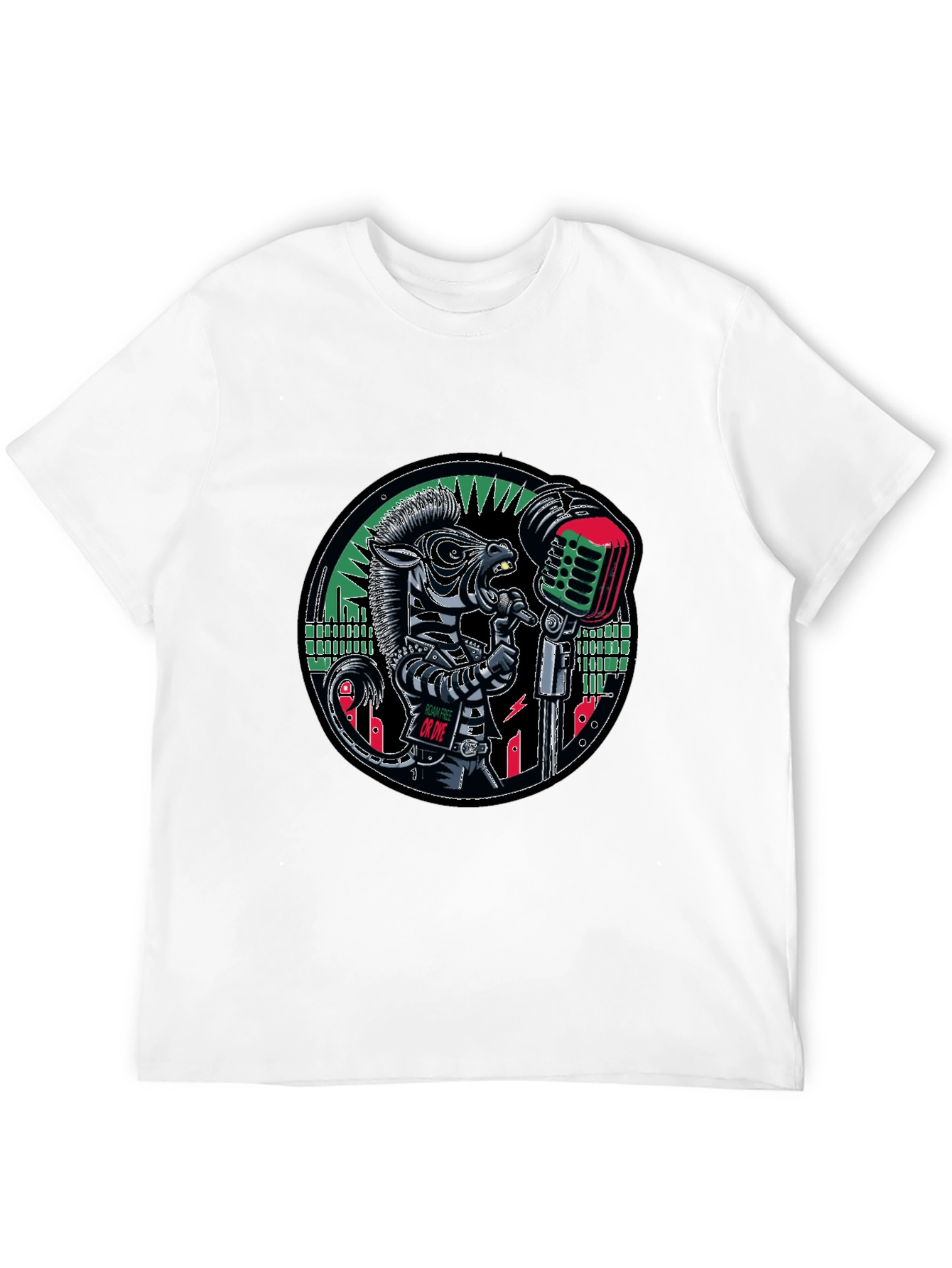 Cool Zebra Singer T-Shirt