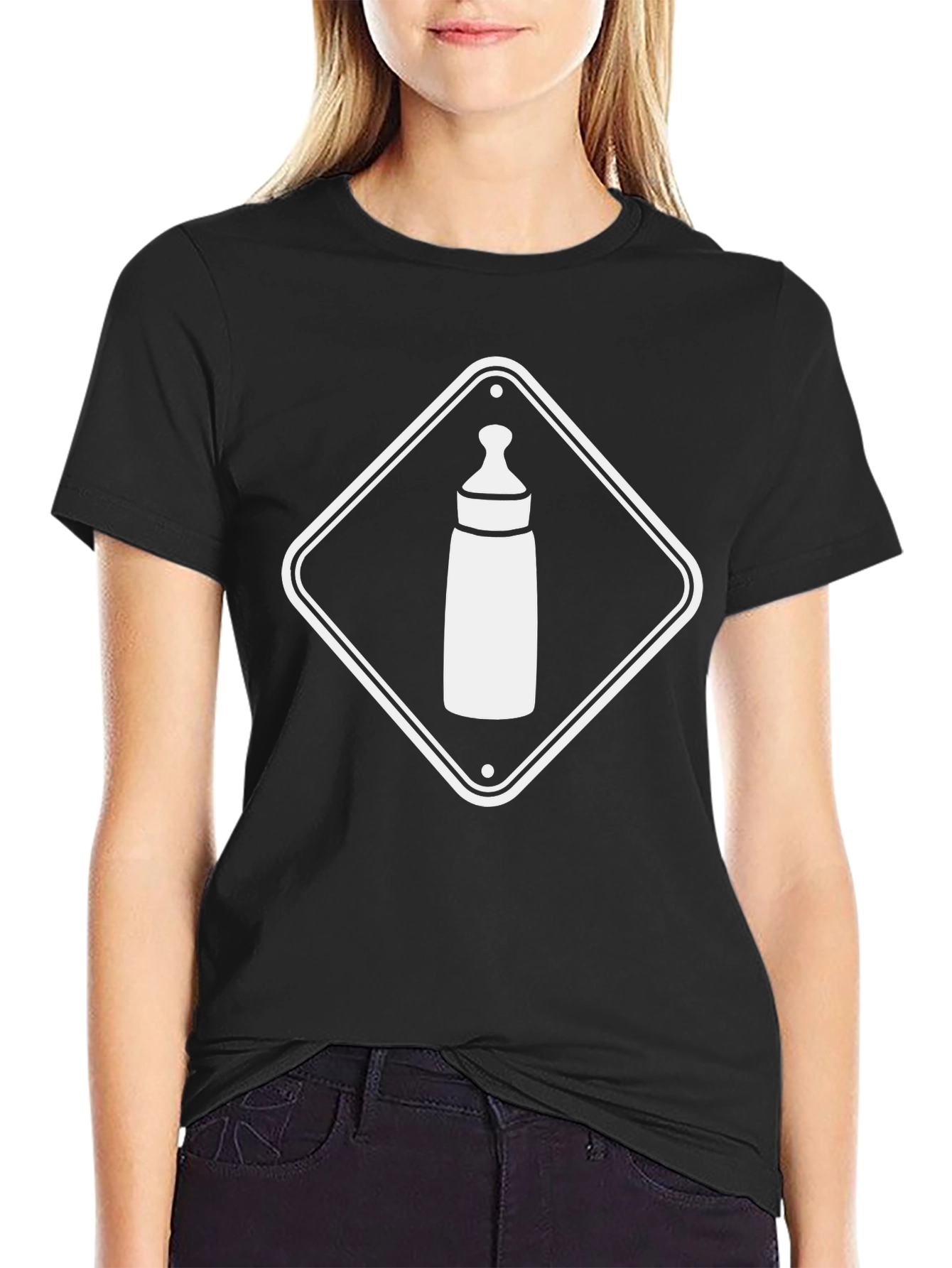Baby Bottle Warning T-Shirt - New Parent Gift