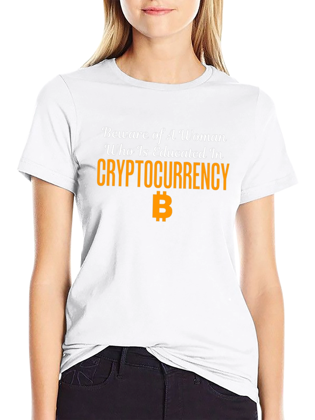 Beware Educated Woman Crypto Bitcoin T-Shirt