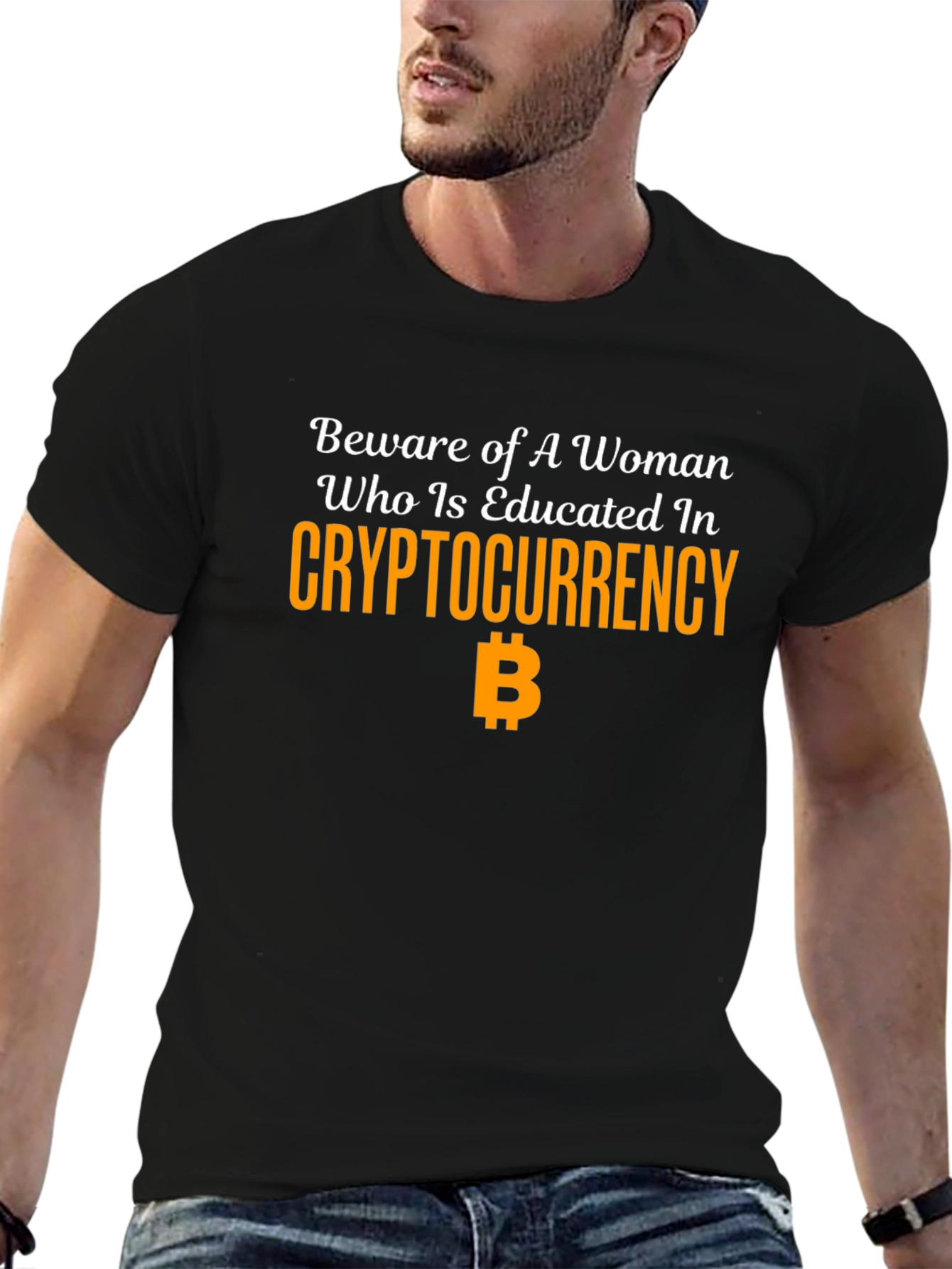 Beware Educated Woman Crypto Bitcoin T-Shirt