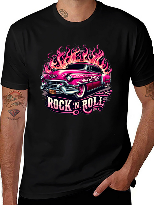 Rock N Roll Classic Car Graphic Tee