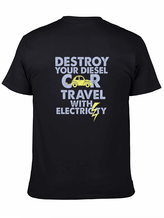 Destroy Diesel Car Electric Travel T-Shirt